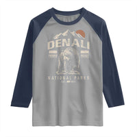 Denali National Park Raglan Shirt Alaska Mountain Mountain Camping Hiking Mountaineering