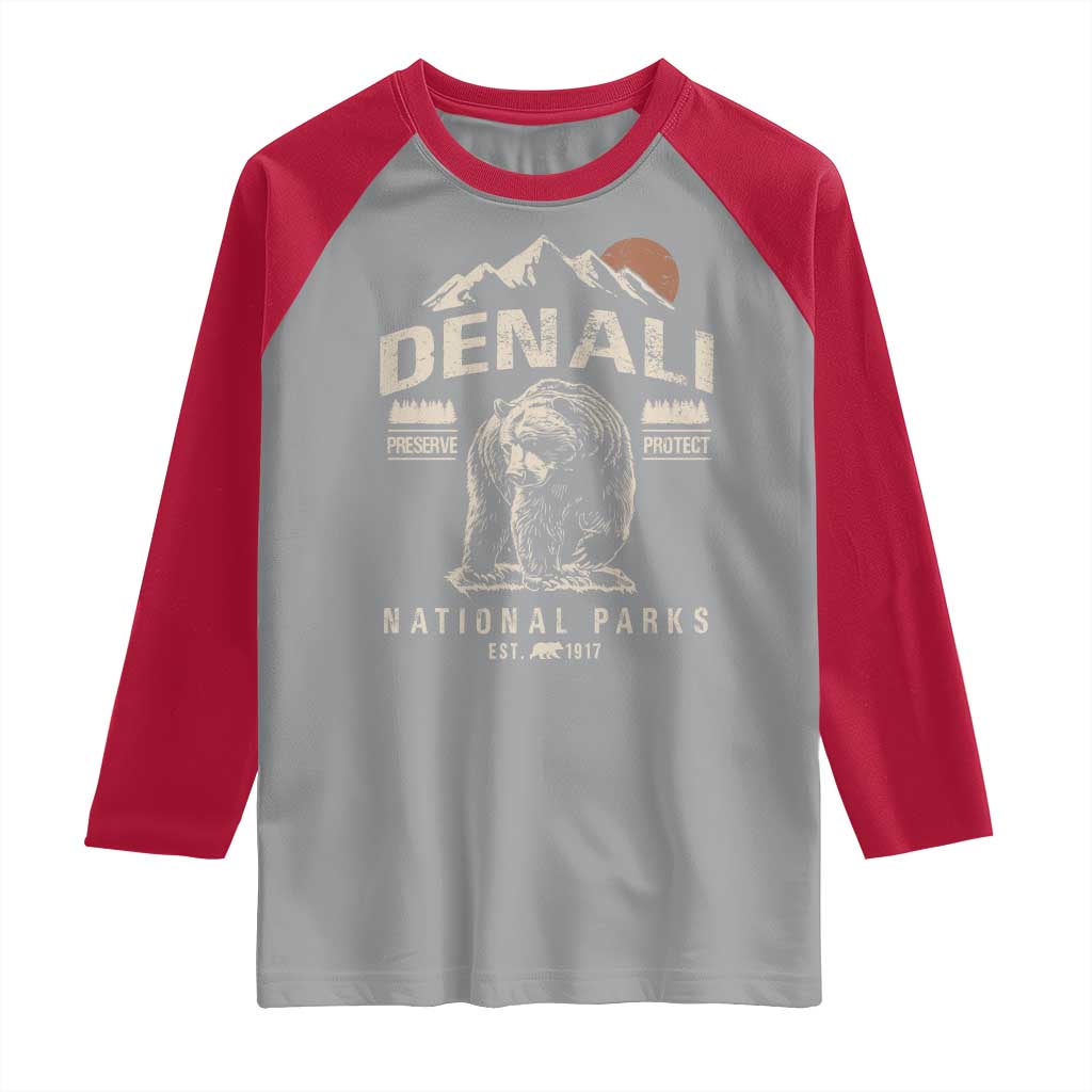 Denali National Park Raglan Shirt Alaska Mountain Mountain Camping Hiking Mountaineering
