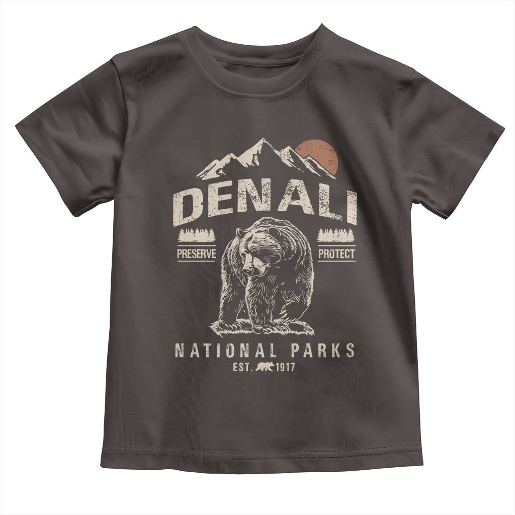 Denali National Park Toddler T Shirt Alaska Mountain Mountain Camping Hiking Mountaineering
