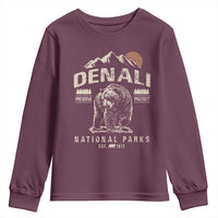 Denali National Park Youth Sweatshirt Alaska Mountain Mountain Camping Hiking Mountaineering