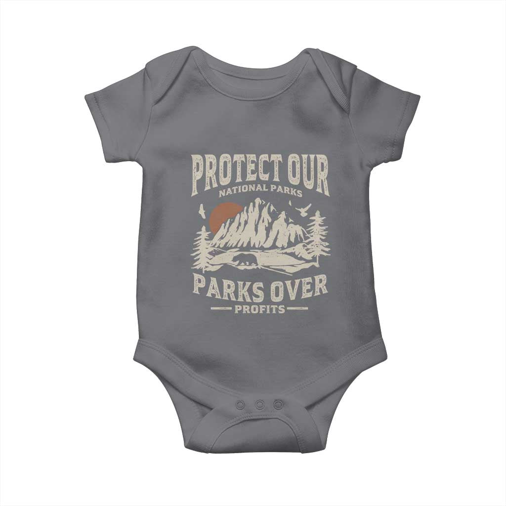 Protect Our National Parks Baby Onesie Camping Hiking