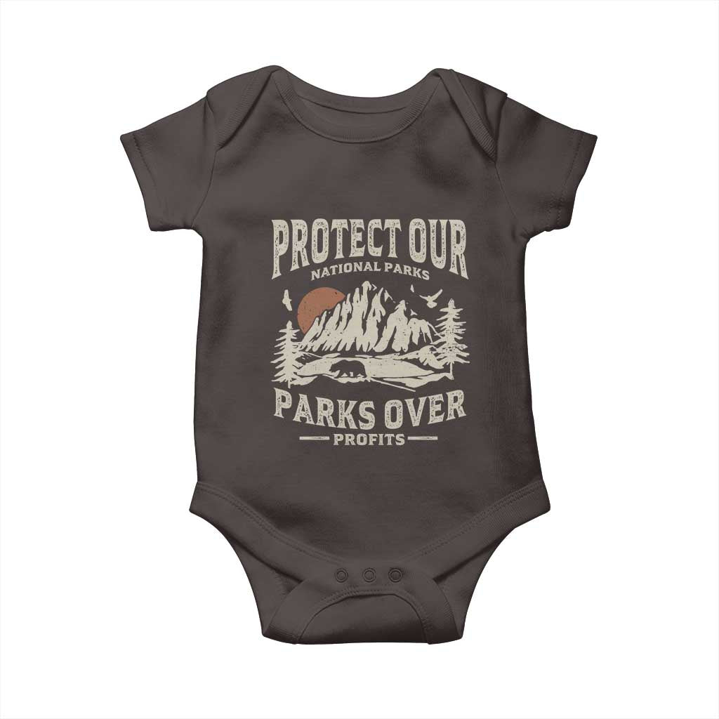 Protect Our National Parks Baby Onesie Camping Hiking