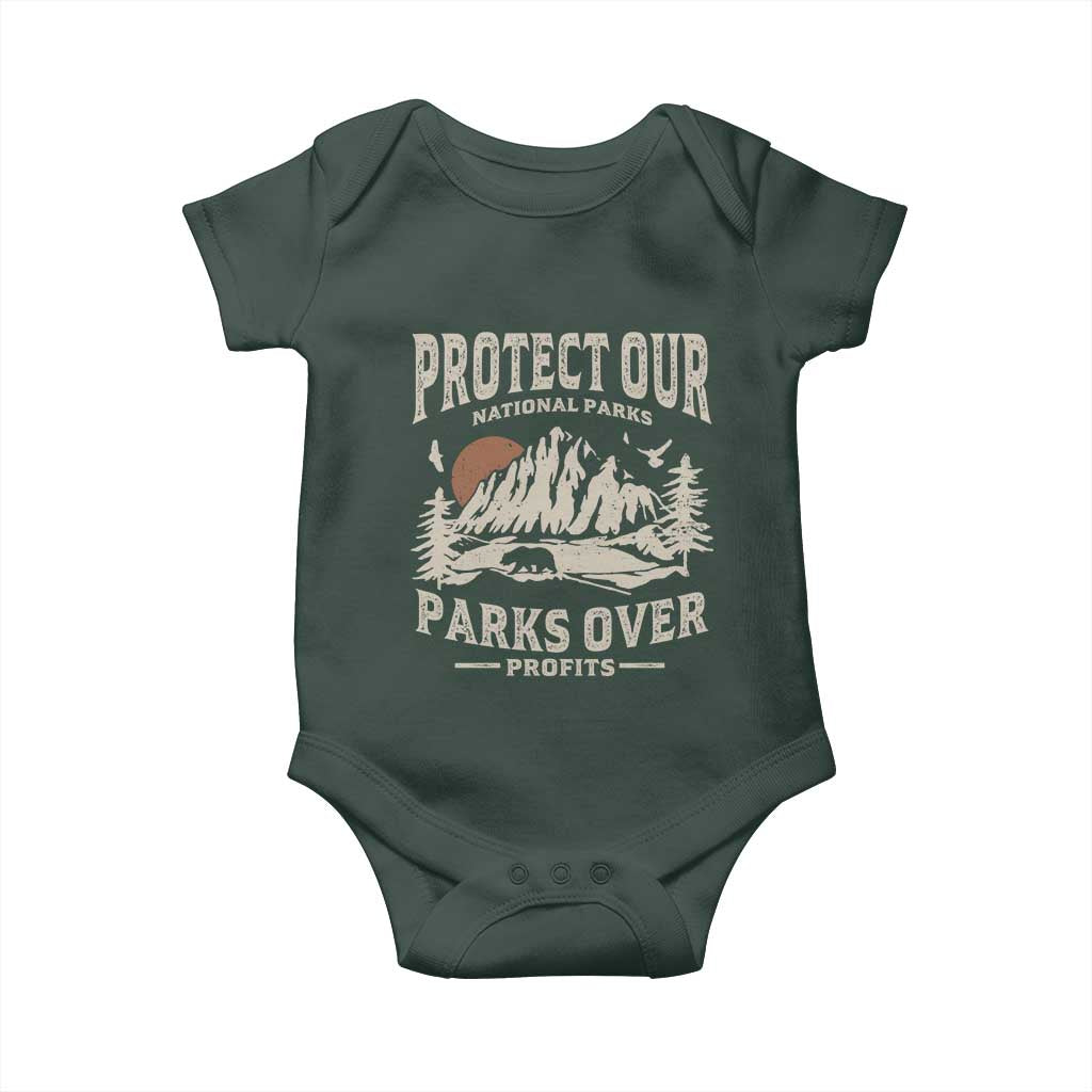 Protect Our National Parks Baby Onesie Camping Hiking