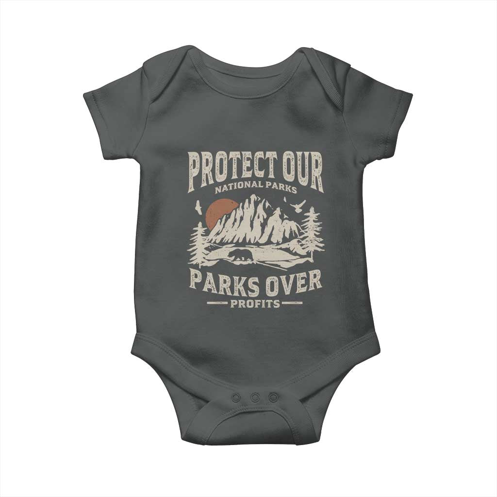 Protect Our National Parks Baby Onesie Camping Hiking