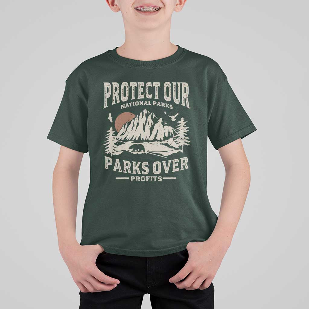 Protect Our National Parks T Shirt For Kid Camping Hiking