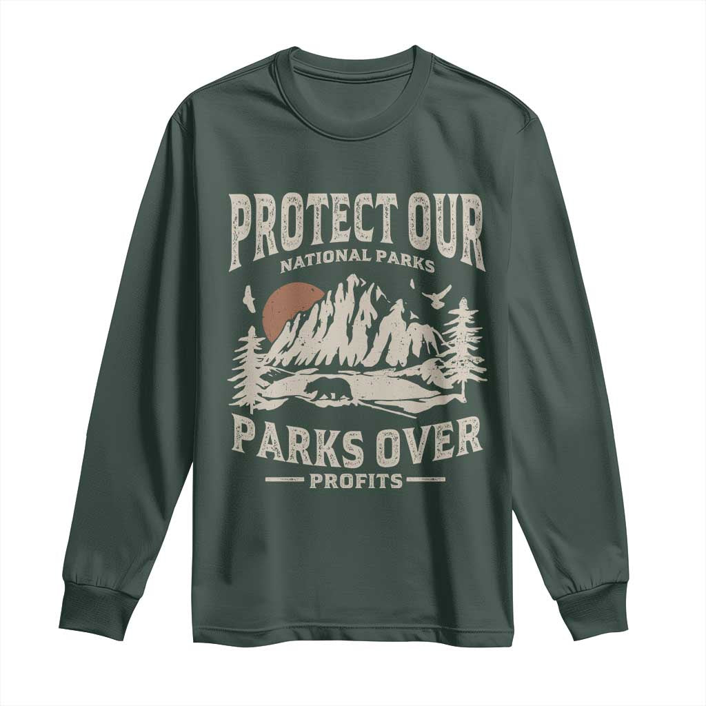 Protect Our National Parks Long Sleeve Shirt Camping Hiking