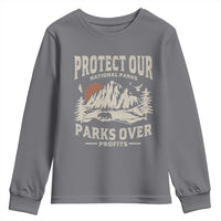 Protect Our National Parks Youth Sweatshirt Camping Hiking