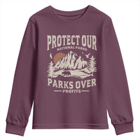 Protect Our National Parks Youth Sweatshirt Camping Hiking