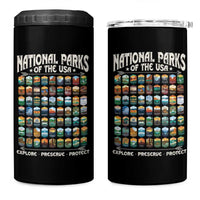 Protect Our National Parks 4 in 1 Can Cooler Tumbler 63 Parks Over Profits Camping Hiking Sunrise Pine Tree