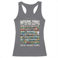 Protect Our National Parks Racerback Tank Top 63 Parks Over Profits Camping Hiking Sunrise Pine Tree