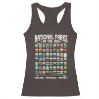 Protect Our National Parks Racerback Tank Top 63 Parks Over Profits Camping Hiking Sunrise Pine Tree