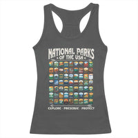 Protect Our National Parks Racerback Tank Top 63 Parks Over Profits Camping Hiking Sunrise Pine Tree