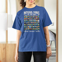 Protect Our National Parks T Shirt For Women 63 Parks Over Profits Camping Hiking Sunrise Pine Tree