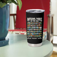 Protect Our National Parks Tumbler Cup 63 Parks Over Profits Camping Hiking Sunrise Pine Tree