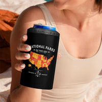 Protect Our National Parks 4 in 1 Can Cooler Tumbler Of The Usa Map NPS