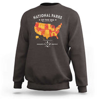 Protect Our National Parks Sweatshirt Of The Usa Map NPS