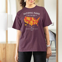 Protect Our National Parks T Shirt For Women Of The Usa Map NPS