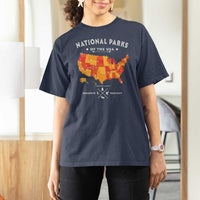 Protect Our National Parks T Shirt For Women Of The Usa Map NPS