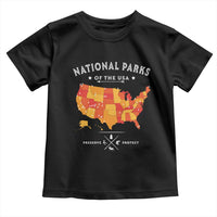 Protect Our National Parks Toddler T Shirt Of The Usa Map NPS