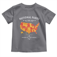 Protect Our National Parks Toddler T Shirt Of The Usa Map NPS