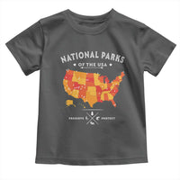 Protect Our National Parks Toddler T Shirt Of The Usa Map NPS