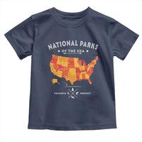 Protect Our National Parks Toddler T Shirt Of The Usa Map NPS
