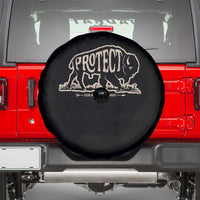 Protect Our National Parks Spare Tire Cover Bison Buffalo Vintage