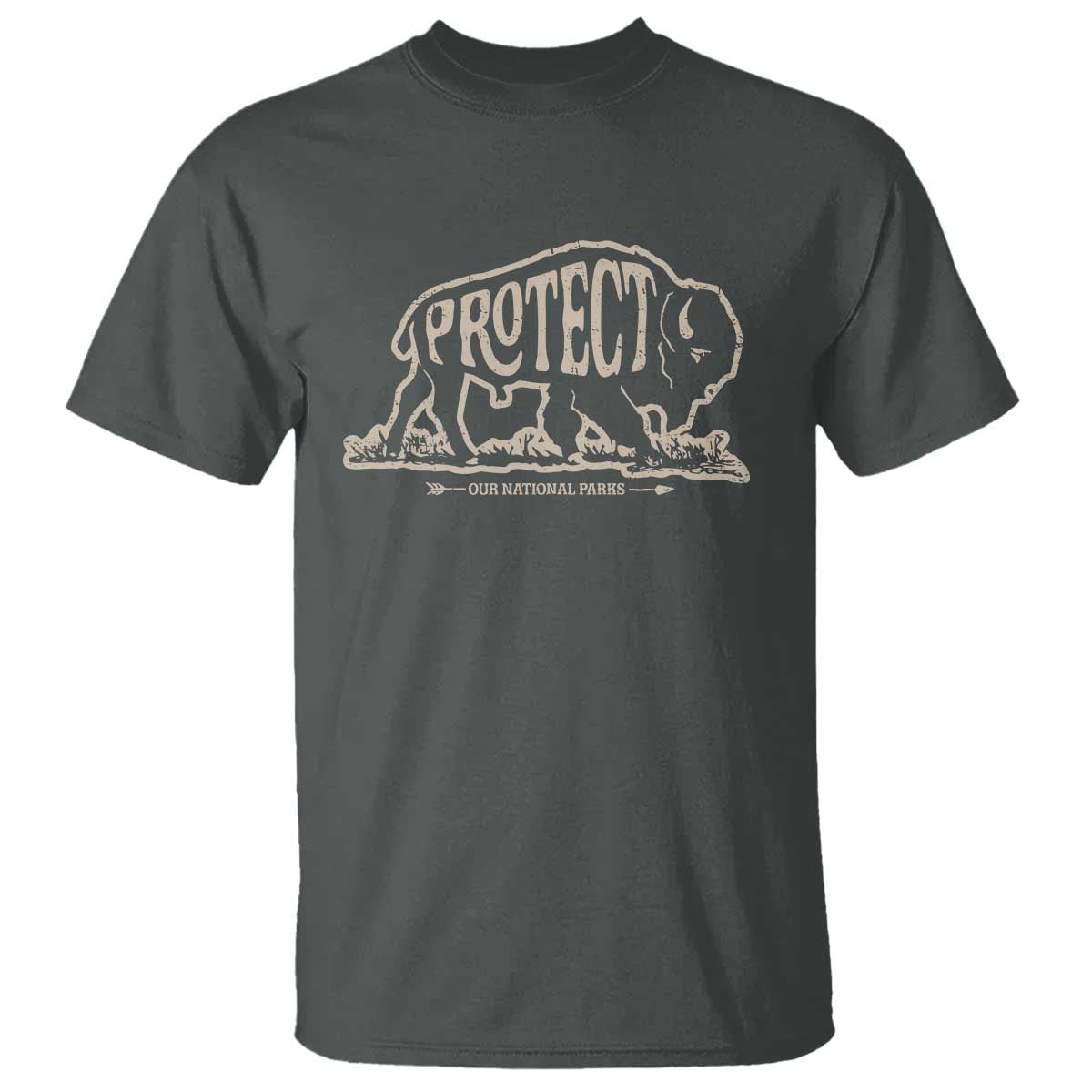 Protect Our National Parks T Shirt Bison Buffalo Vintage