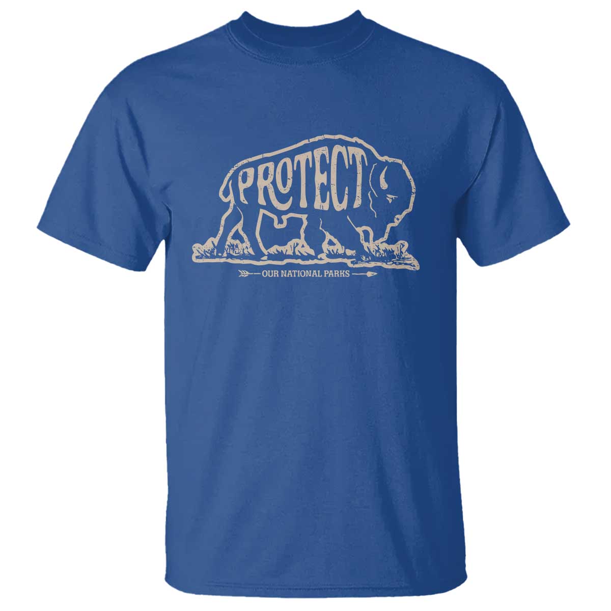 Protect Our National Parks T Shirt Bison Buffalo Vintage
