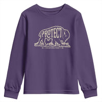 Protect Our National Parks Youth Sweatshirt Bison Buffalo Vintage