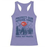 Protect Our National Parks Racerback Tank Top Parks Not Profits Wildlife Forestcore