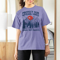 Protect Our National Parks T Shirt For Women Parks Not Profits Wildlife Forestcore