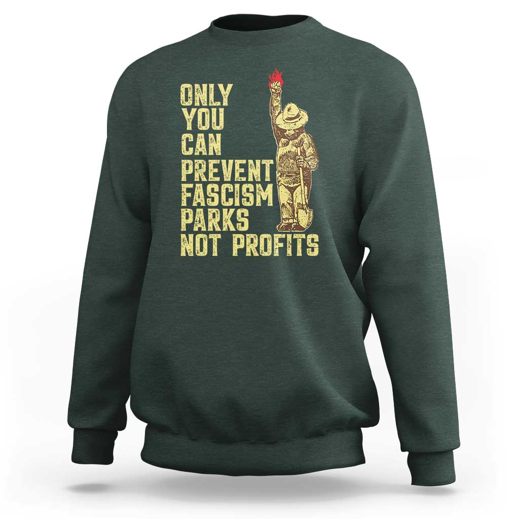 Protect Our National Parks Sweatshirt Bear Progressive Funny Gift