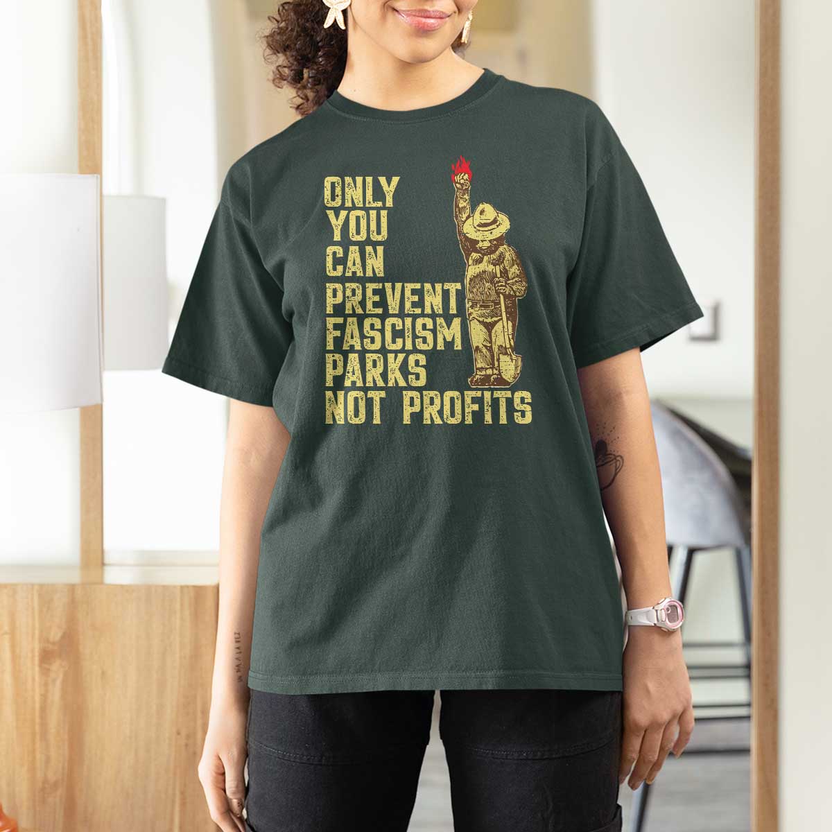 Protect Our National Parks T Shirt For Women Bear Progressive Funny Gift