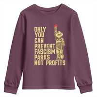 Protect Our National Parks Youth Sweatshirt Bear Progressive Funny Gift