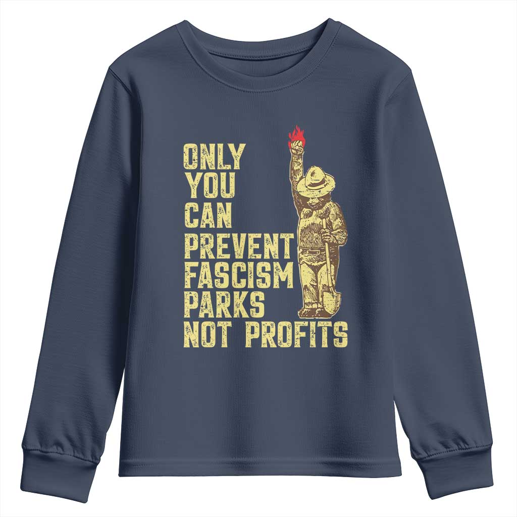 Protect Our National Parks Youth Sweatshirt Bear Progressive Funny Gift