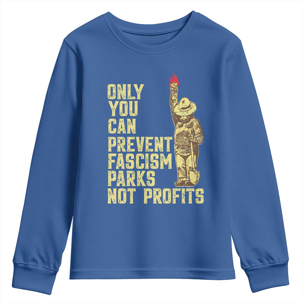 Protect Our National Parks Youth Sweatshirt Bear Progressive Funny Gift