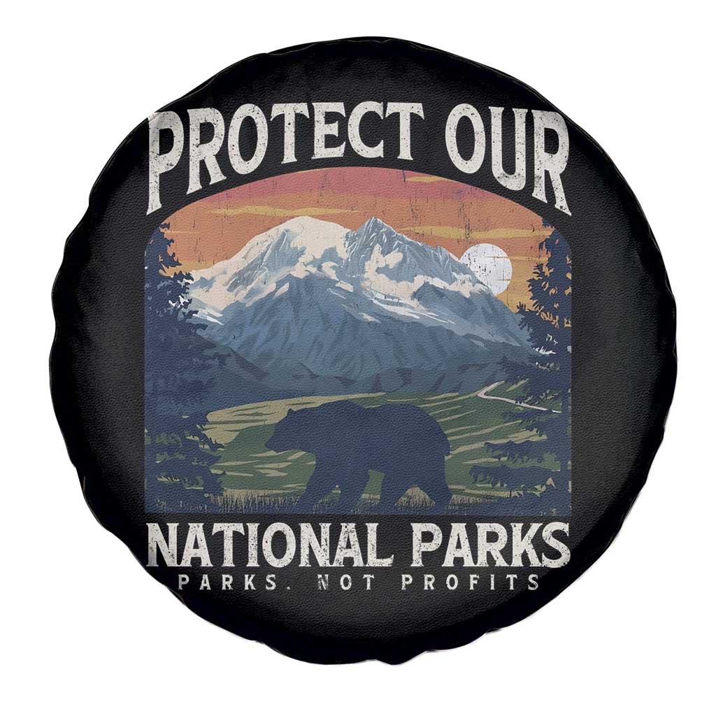 Protect Our National Parks Spare Tire Cover Vintage NPS Bear Mountains