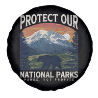 Protect Our National Parks Spare Tire Cover Vintage NPS Bear Mountains