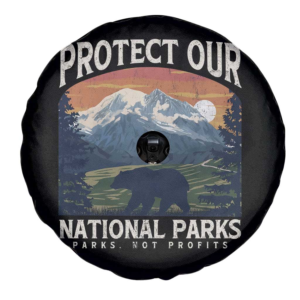 Protect Our National Parks Spare Tire Cover Vintage NPS Bear Mountains