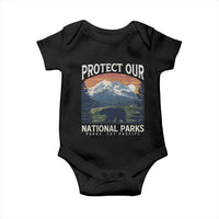 Protect Our National Parks Baby Onesie Vintage NPS Bear Mountains
