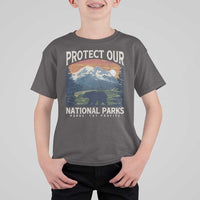Protect Our National Parks T Shirt For Kid Vintage NPS Bear Mountains