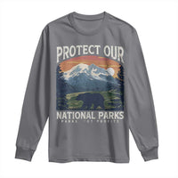 Protect Our National Parks Long Sleeve Shirt Vintage NPS Bear Mountains