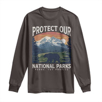 Protect Our National Parks Long Sleeve Shirt Vintage NPS Bear Mountains