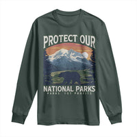Protect Our National Parks Long Sleeve Shirt Vintage NPS Bear Mountains