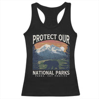Protect Our National Parks Racerback Tank Top Vintage NPS Bear Mountains