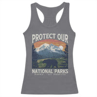 Protect Our National Parks Racerback Tank Top Vintage NPS Bear Mountains