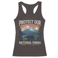 Protect Our National Parks Racerback Tank Top Vintage NPS Bear Mountains