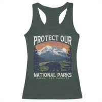 Protect Our National Parks Racerback Tank Top Vintage NPS Bear Mountains