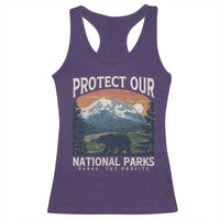 Protect Our National Parks Racerback Tank Top Vintage NPS Bear Mountains